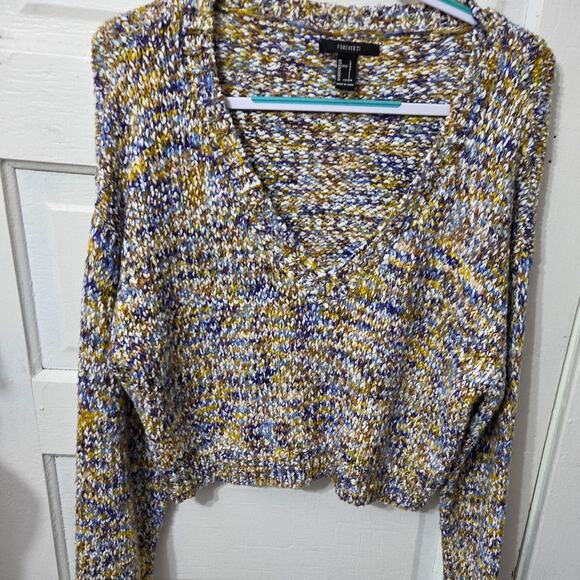Forever 21 woman's v neck sweater size L - Picture 1 of 11